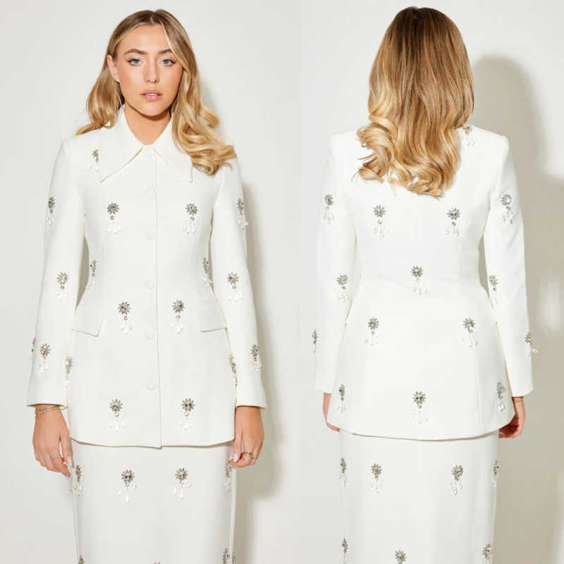 Women Formal Wear For Party - Chic Women Suits 2 Piece Blazer