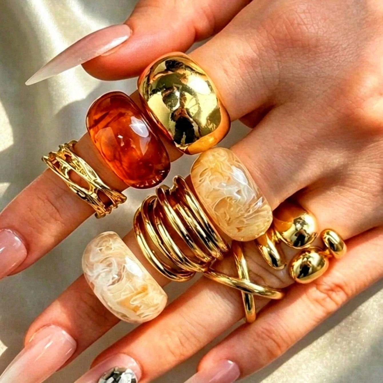 Formal Wear Jewelry For Women - 8Pcs Retro Lightly Luxurious High End