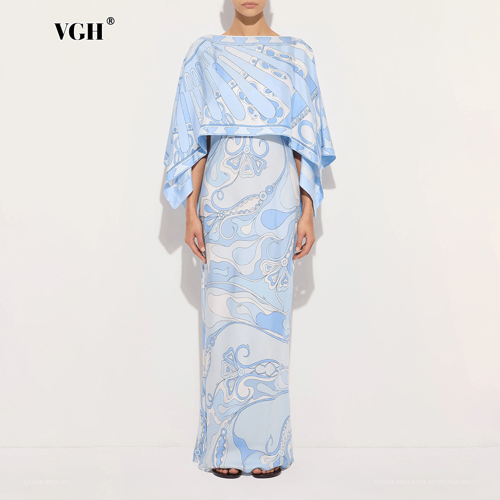 VGH Light Blue Abstract Print  - Women Formal Wear Set review and price