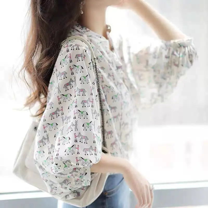 Summer Half Sleeve Female Tops - Women Formal Wear White Shirt review and price