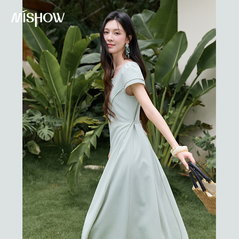 MISHOW Women's Green Midi Long - Women'S Green Formal Wear review and price