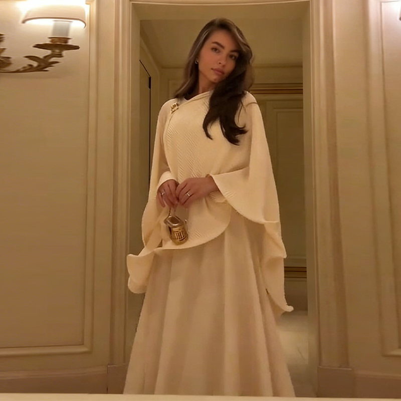 Romantic Graceful Shawl Dress  - Women Formal Wear For Party review and price