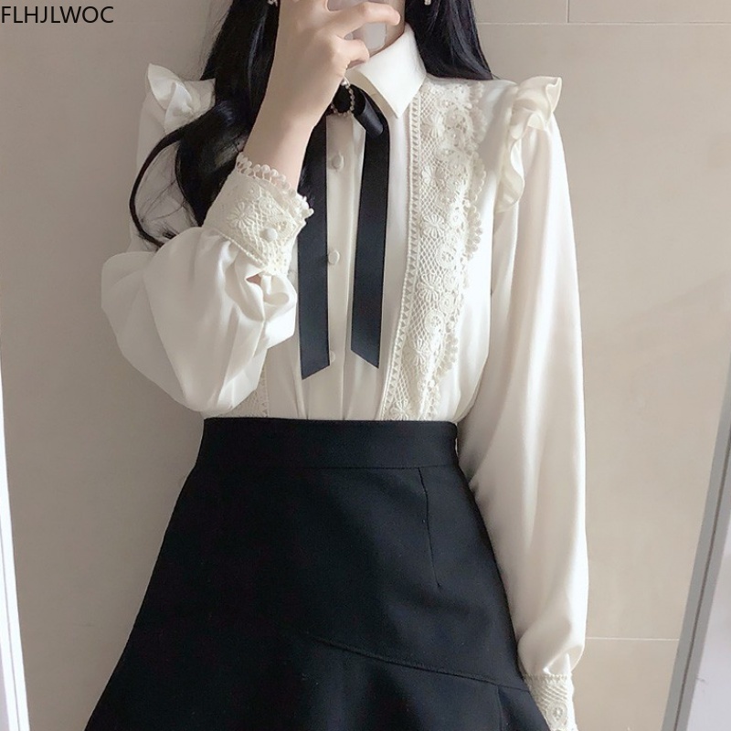 Ruffled Autumn Spring Basic Of - Women Formal Wear White Shirt review and price