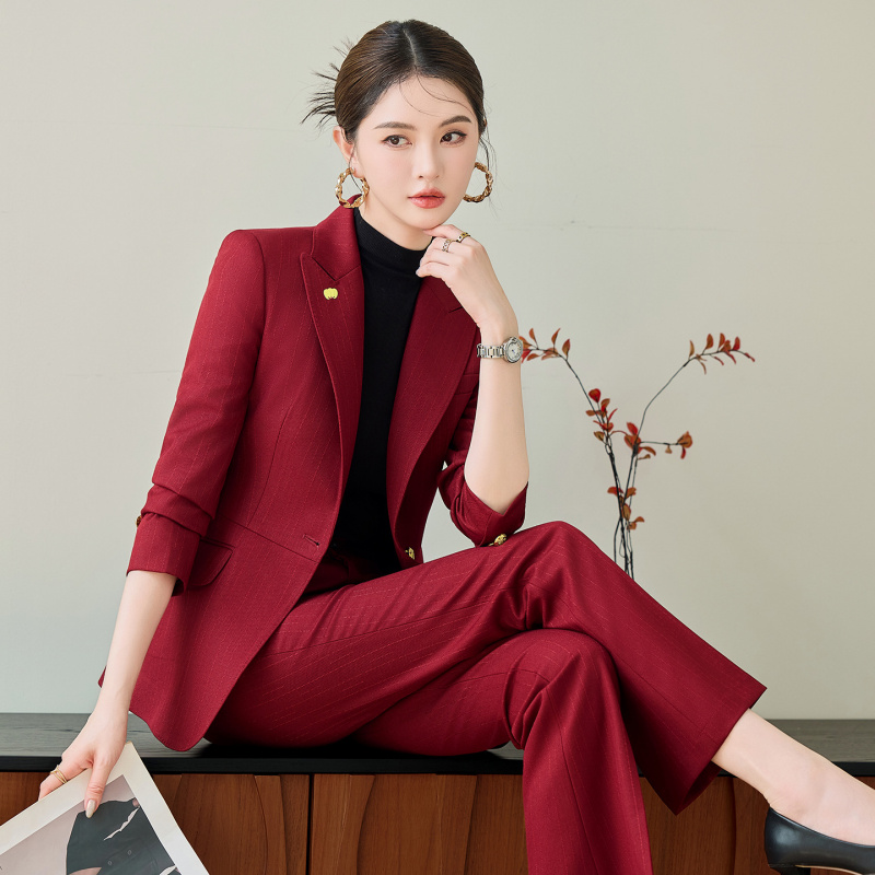 Red Suit Set for Women, Autumn - Women Formal Wear Outfits review and price