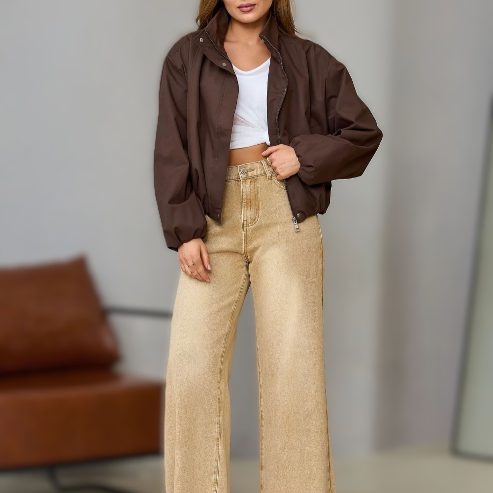 Womens Casual Stand Collar Jac - Formal Winter Wear Women Jacket review and price