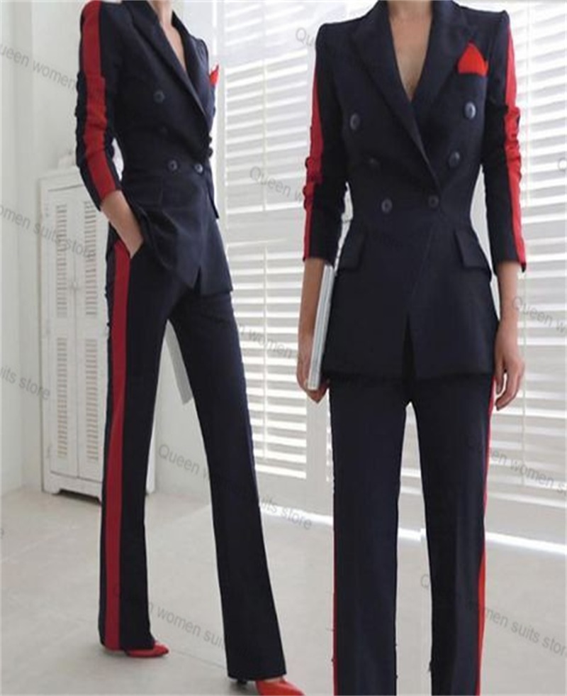 Red Black Autumn Women Suit Se - Women Formal Wear Coat review and price