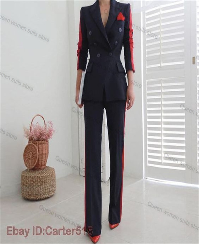 Red Black Autumn Women Suit Se - Women Formal Wear Coat review and price