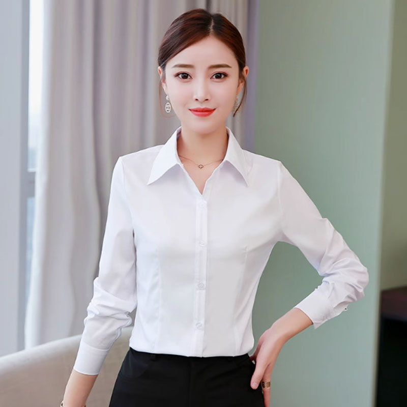 White Slim Fit Formal Office L - Women Formal Wear White Shirt review and price