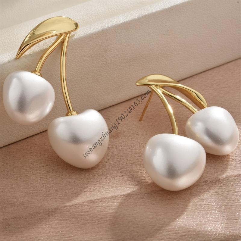 Cherries Blossom Pearls Ear Je - Formal Wear Jewelry For Women review and price