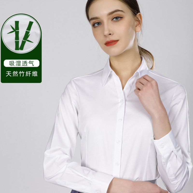 New bamboo fiber women's long- - Women Formal Wear White Shirt review and price