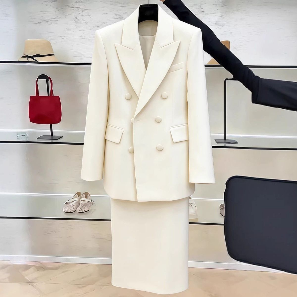 White Blazers Suits Set For Wo - Women Formal Wear Set review and price
