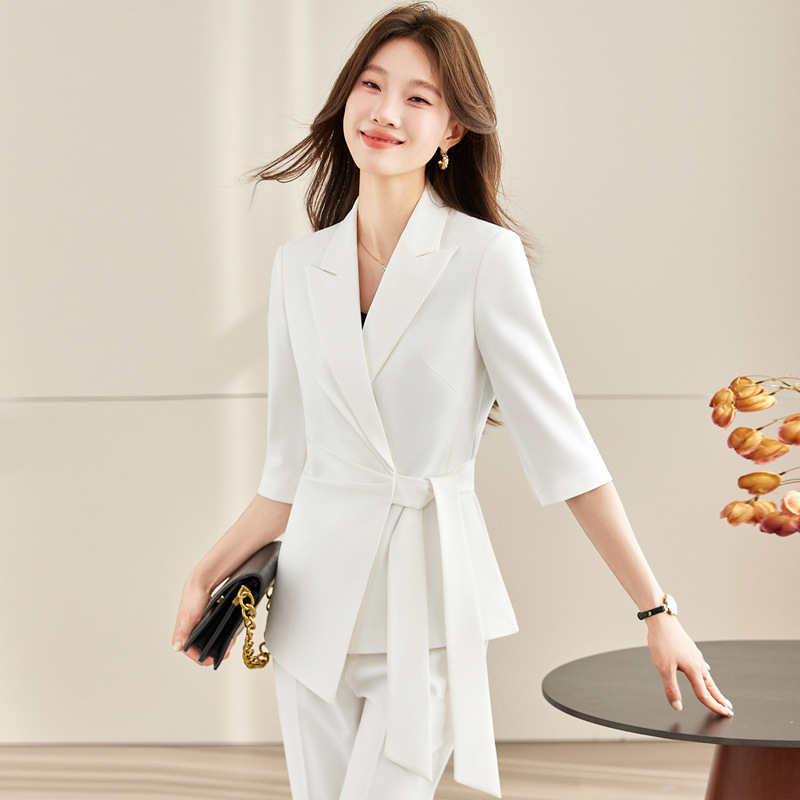 White lace-up suit for women20 - Women Formal Wear White Shirt review and price